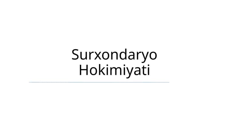 Surxondaryo Hokimiyati