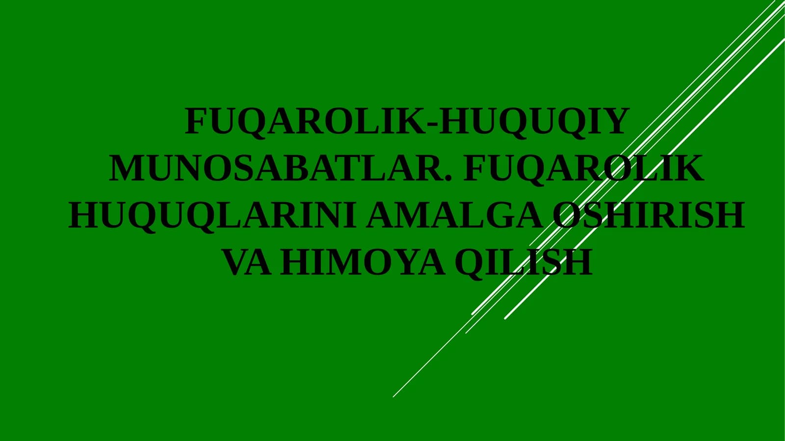 Fuqarolik-huquqiymunosabatlar