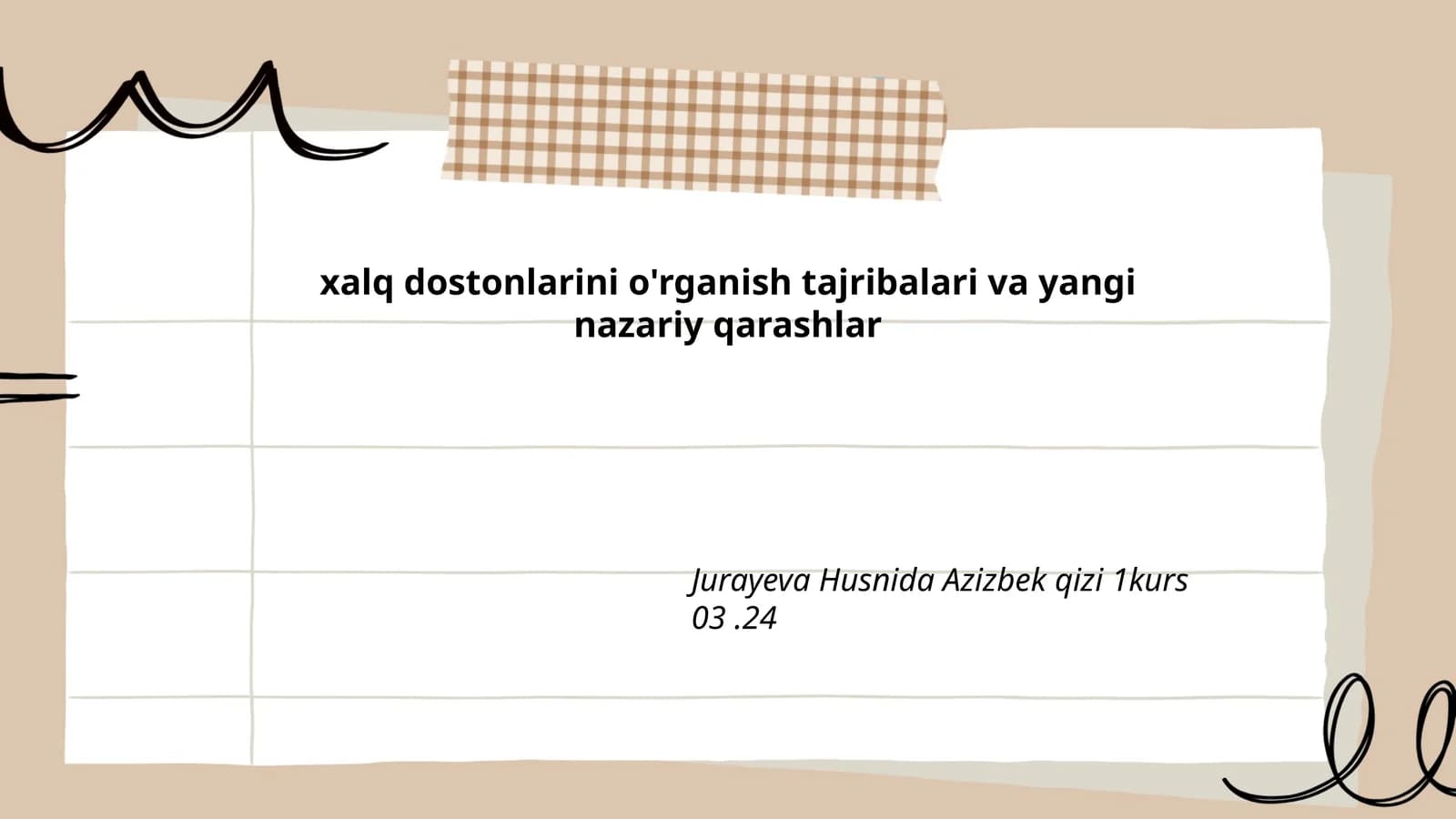 Xalq Dostonlarining Tarixiy Shakllanishi