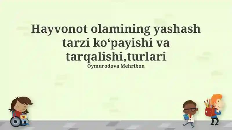 Hayvonot olami turlari