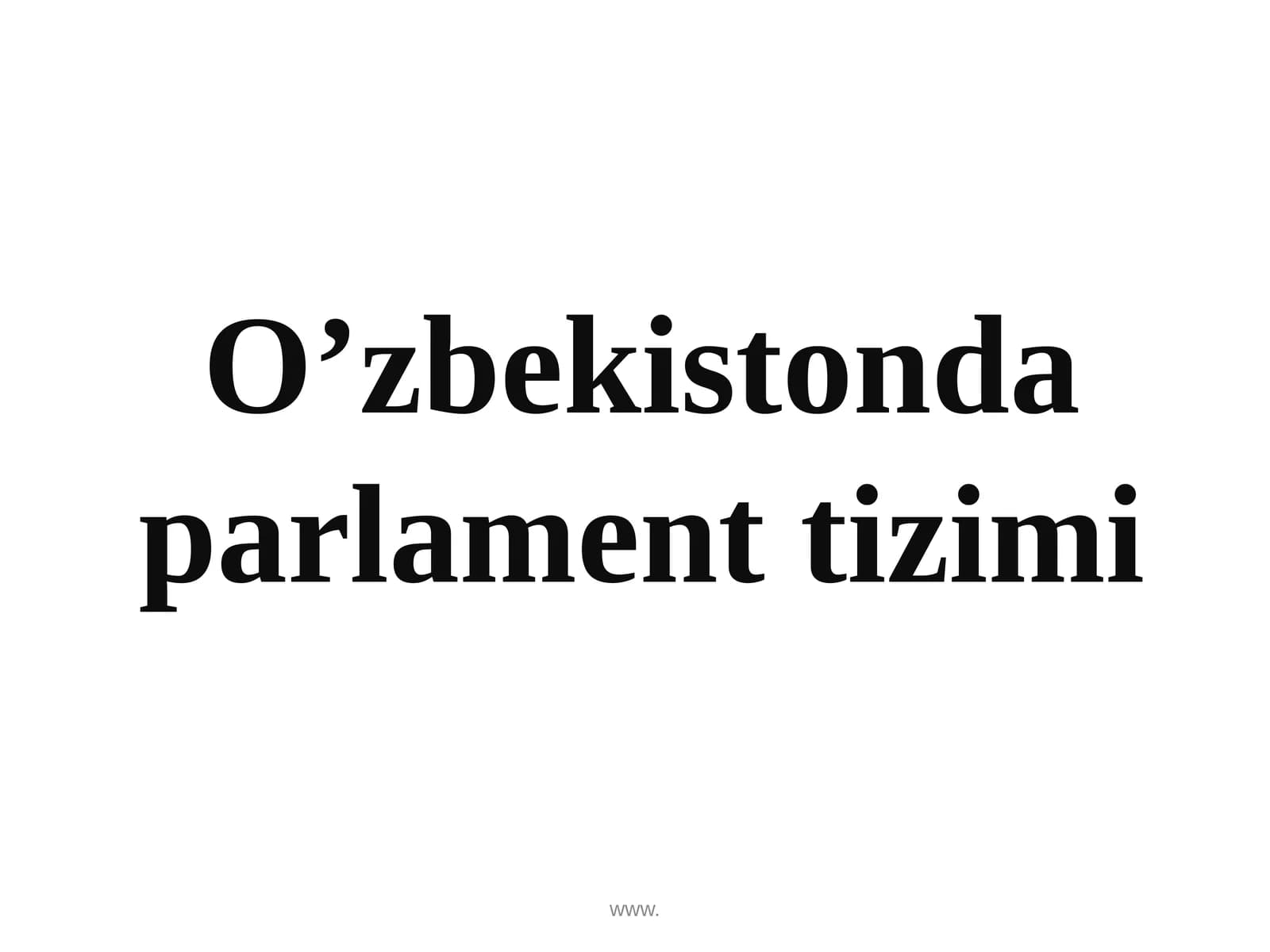 Parlament tizimi