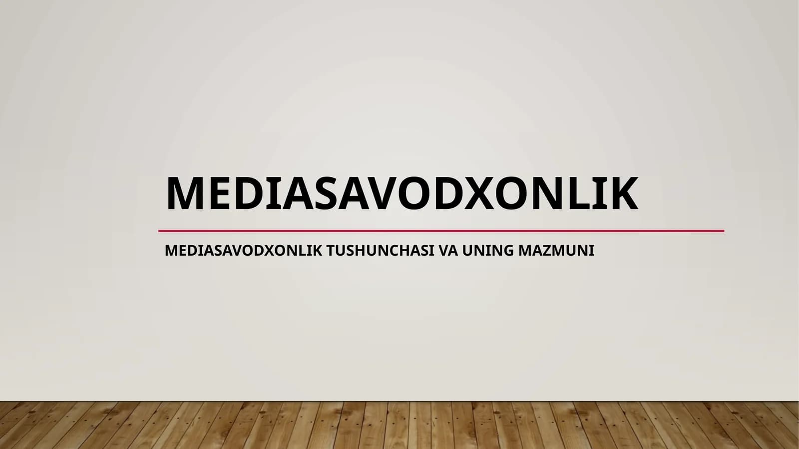 Mediasavodxonlik