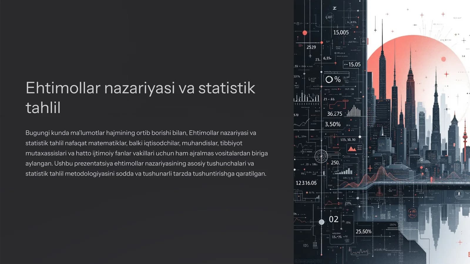 Ehtimollar nazariyasi va statistik tahlil