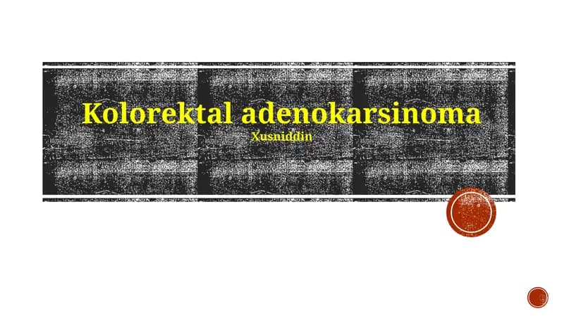 Kolorektal adenokarsinoma