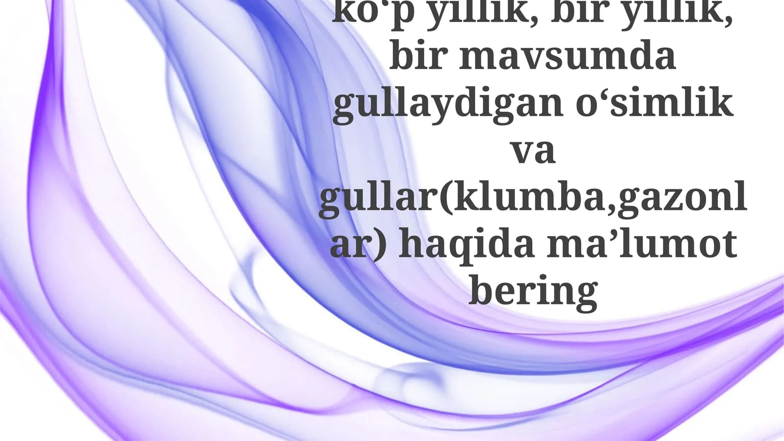 Mavsumiy Gulzor Dizayni