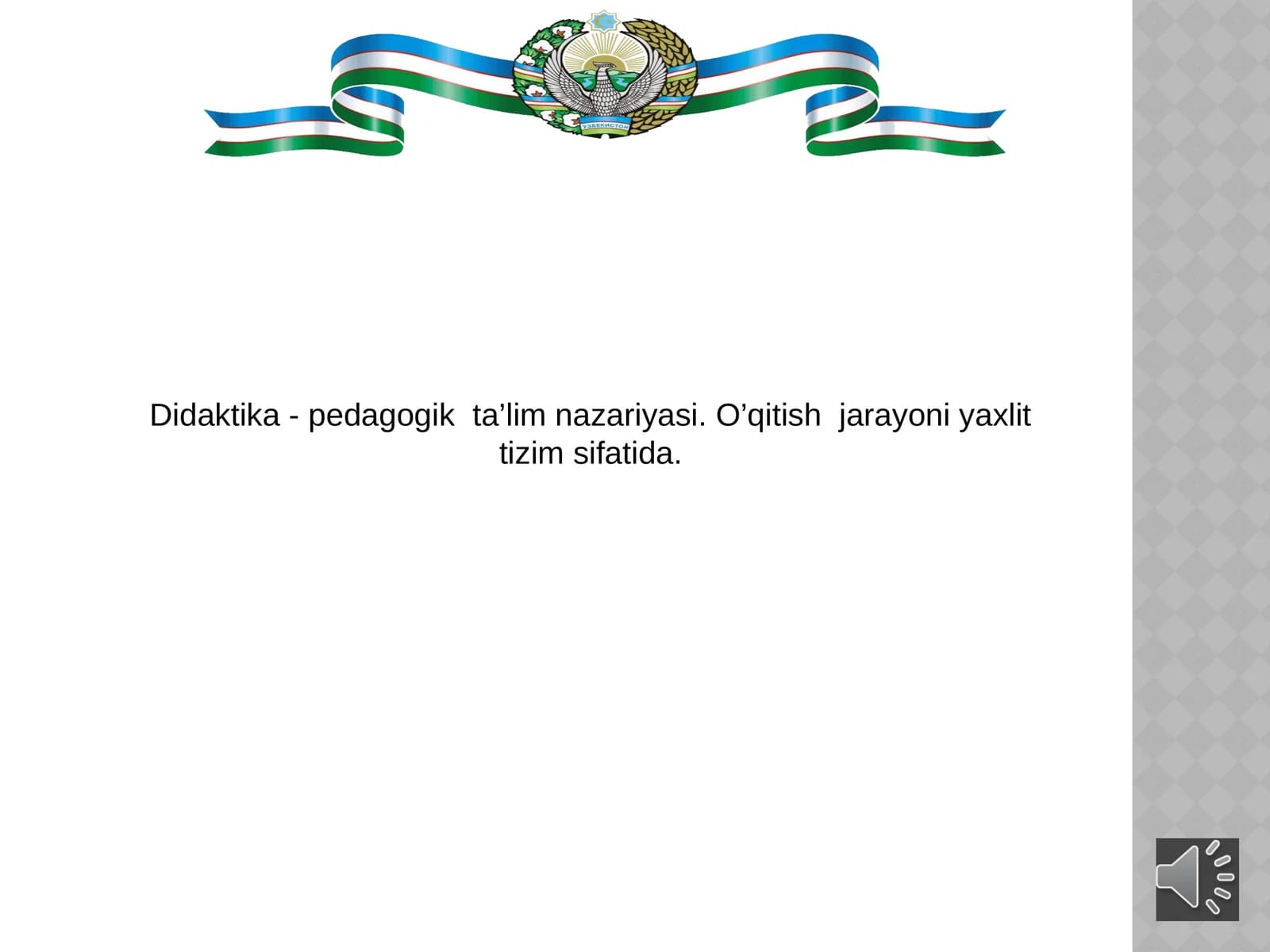 Didaktika - pedagogik ta’lim nazariyasi