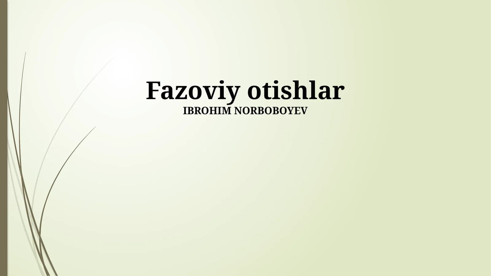Fazoviy otishlar