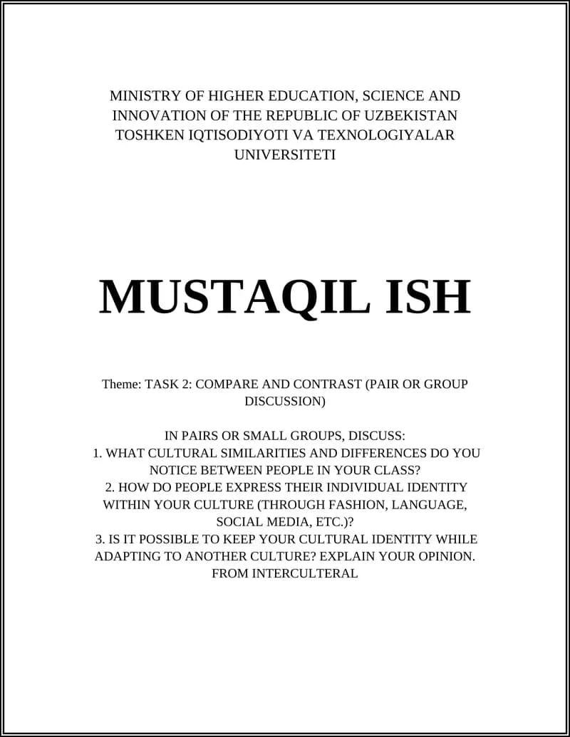 MUSTAQIL ISH