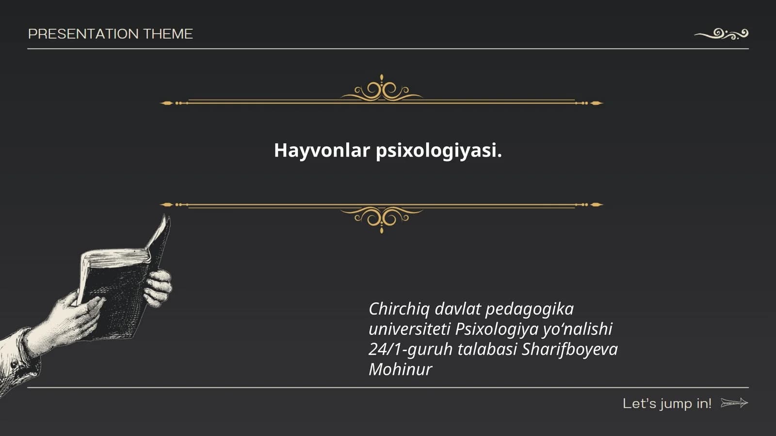 Hayvonlar psixologiyasi