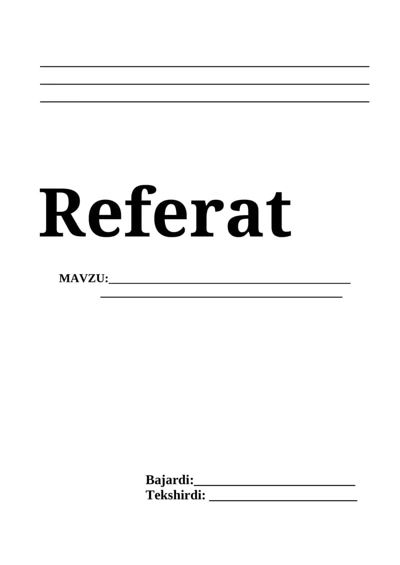 Referat jild