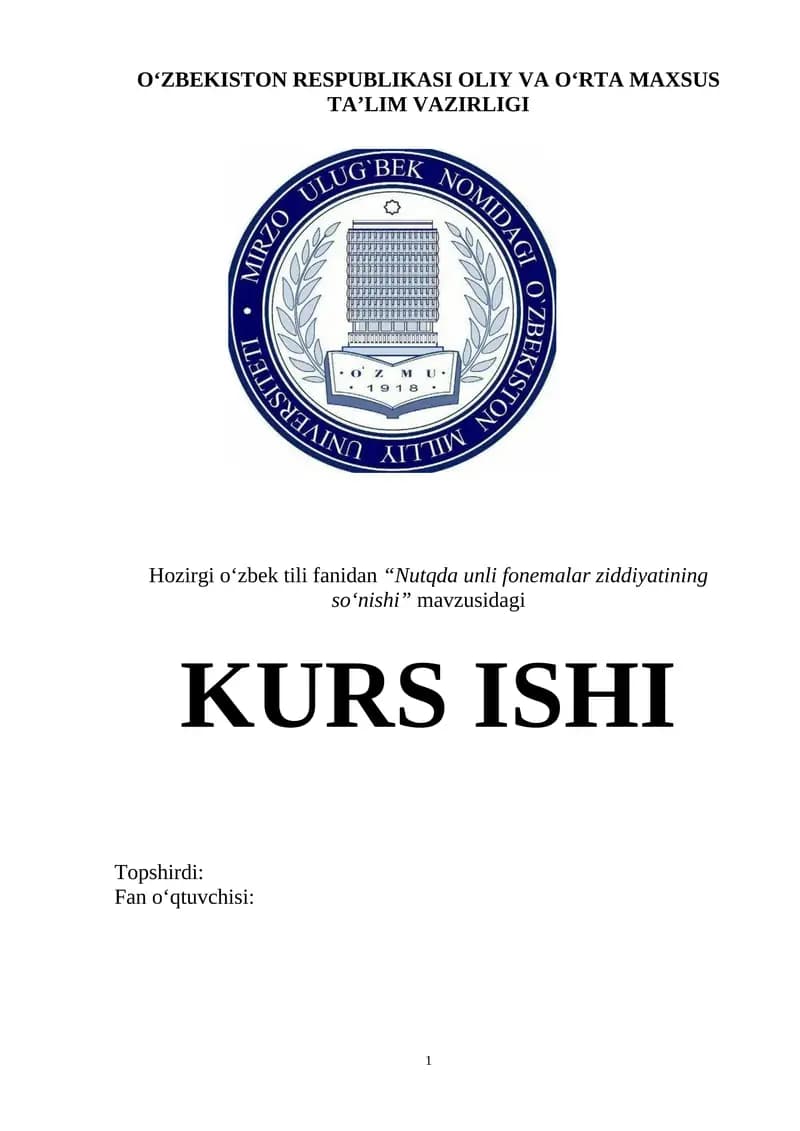 Nutqda unli fonemalar ziddiyatining so‘nishi