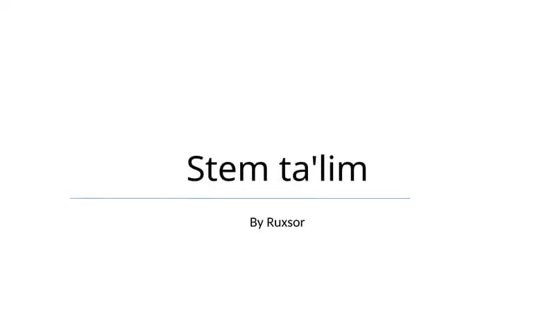 STEM ta'lim