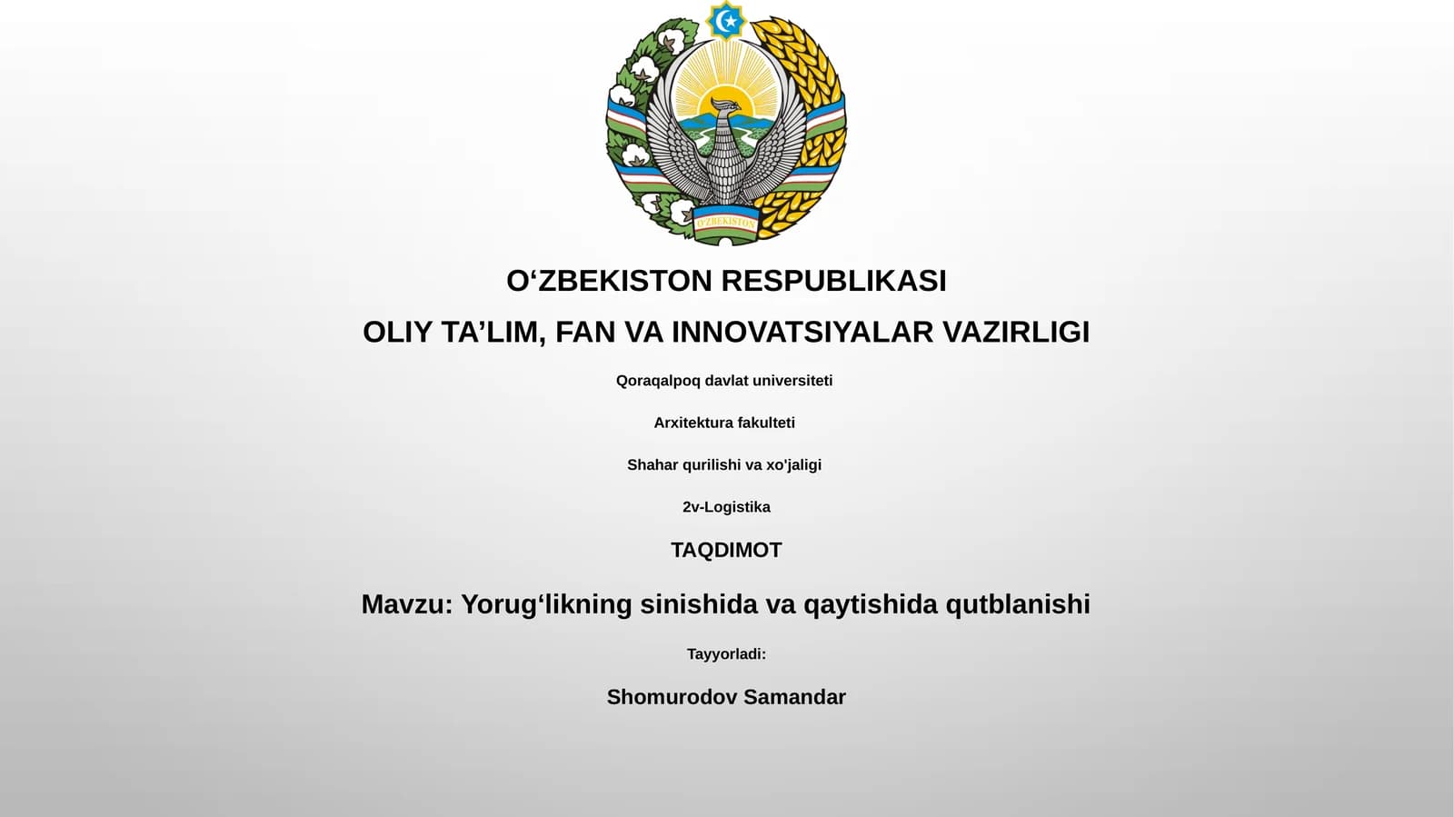 Yorug‘likning sinishida va qaytishida qutblanishi