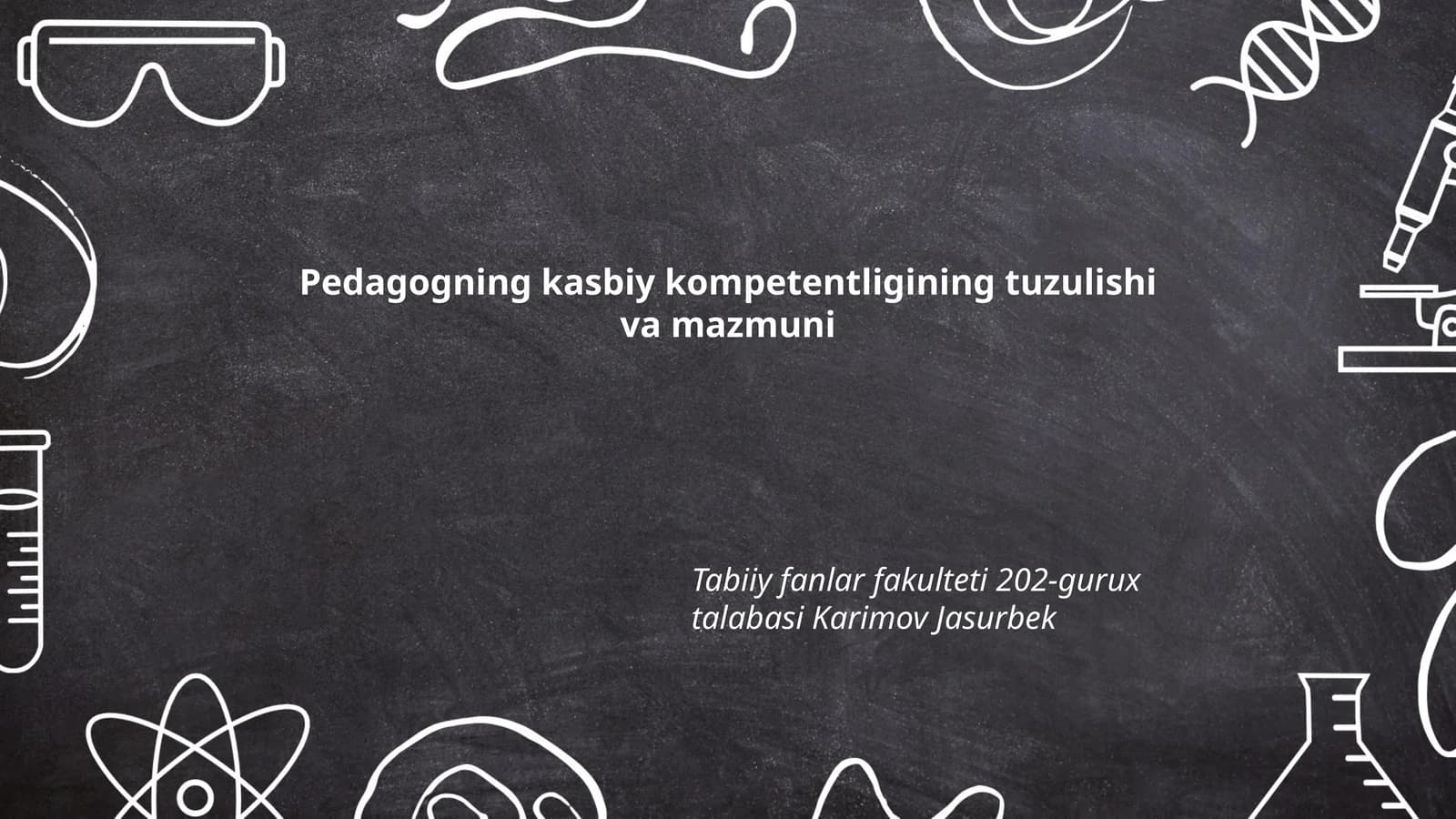 Pedagogning kasbiy kompetentligining tuzulishi va mazmuni