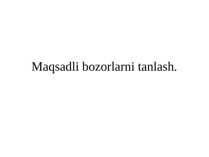 Bozorsegmentatsiyasi