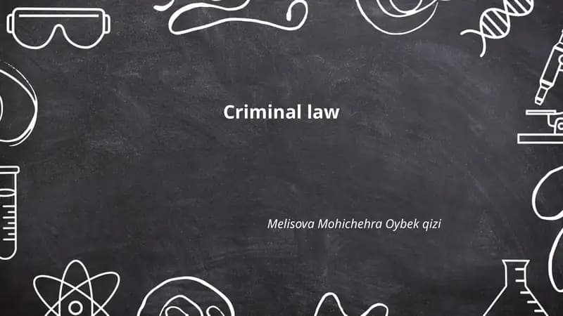 Criminal law