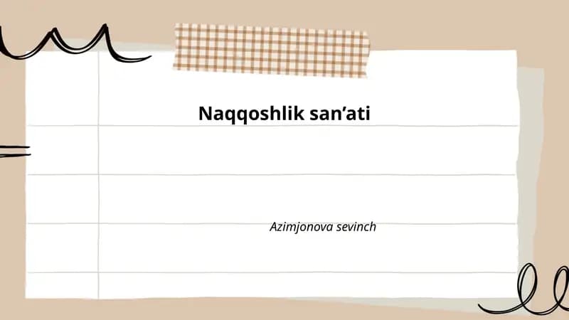 Naqqoshlik san’ati