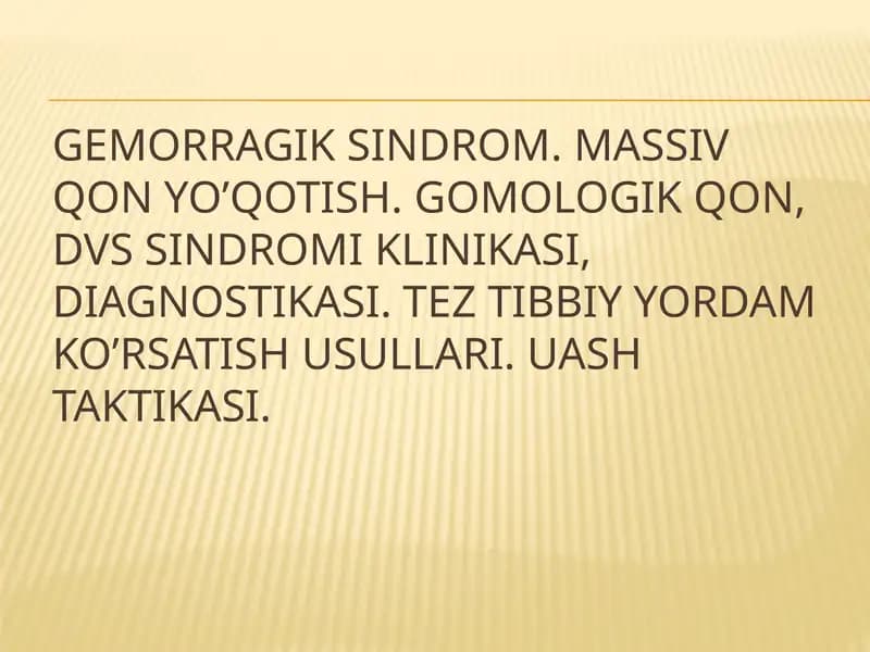 Gemorragik Sindrom