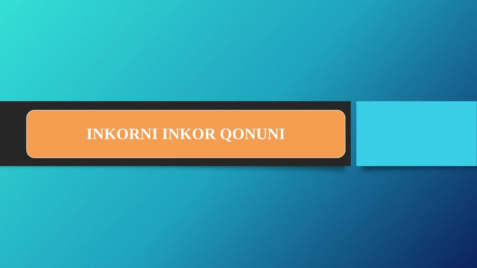 INKORNI INKOR QONUNI