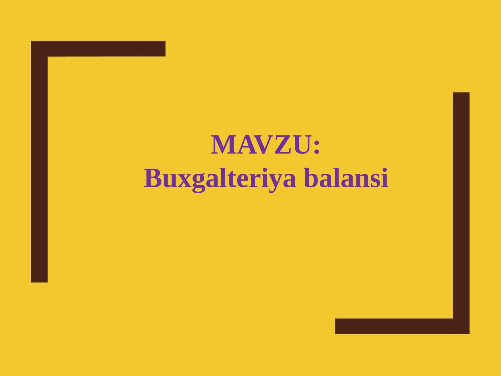 Buxgalteriya balansi