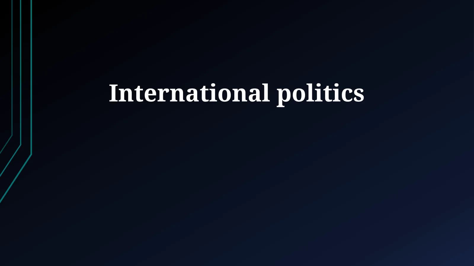 International politics