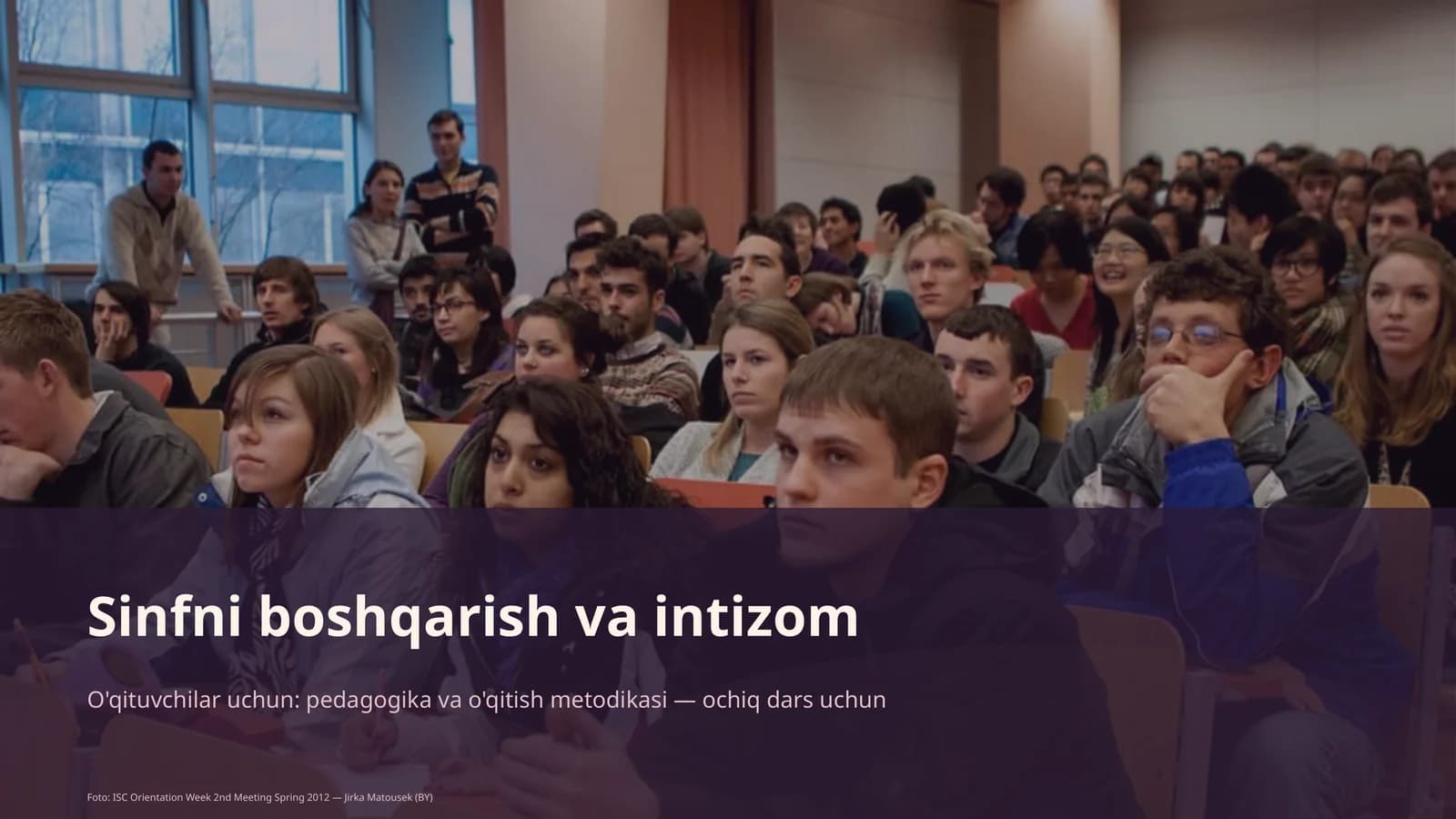 Sinfni boshqarish va intizom