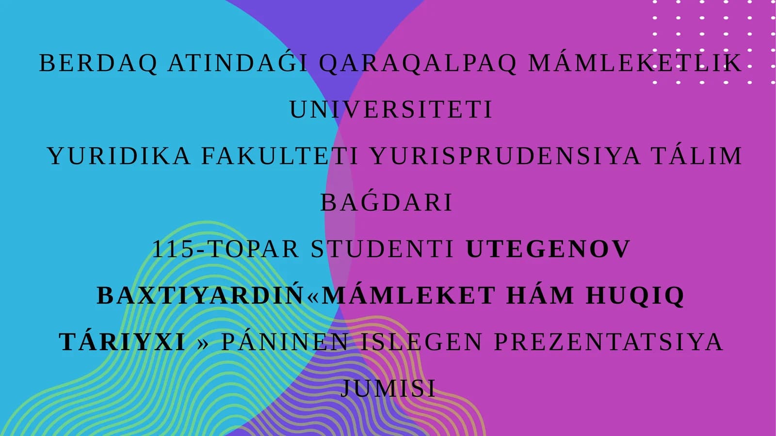 Mámlekethám huqıq táriyxı
