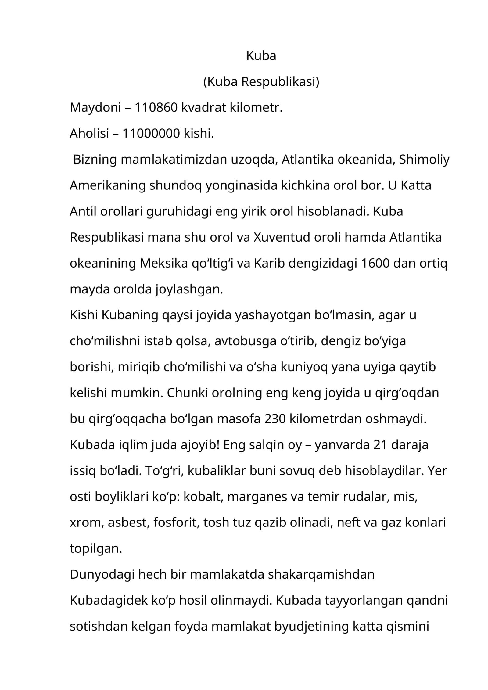 Kuba (Kuba Respublikasi)