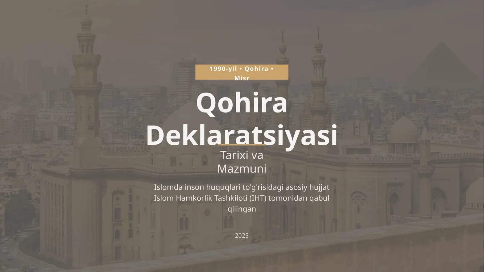 Qohira Deklaratsiyasi