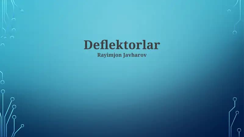 Deflektorlar