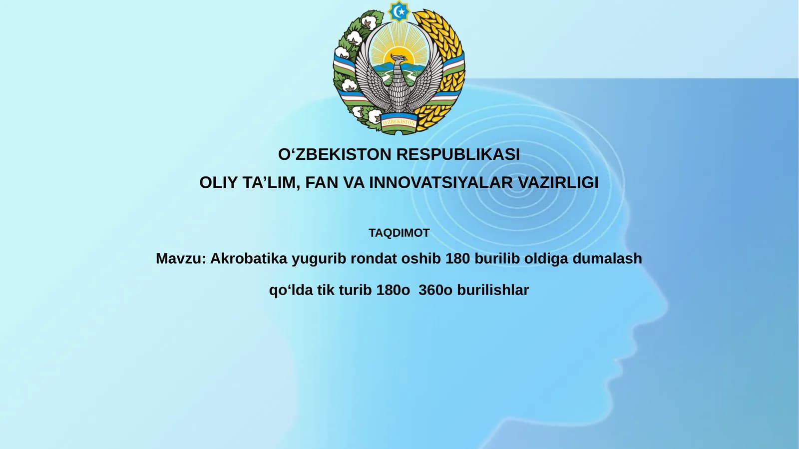 Akrobatik harakatlar asoslari
