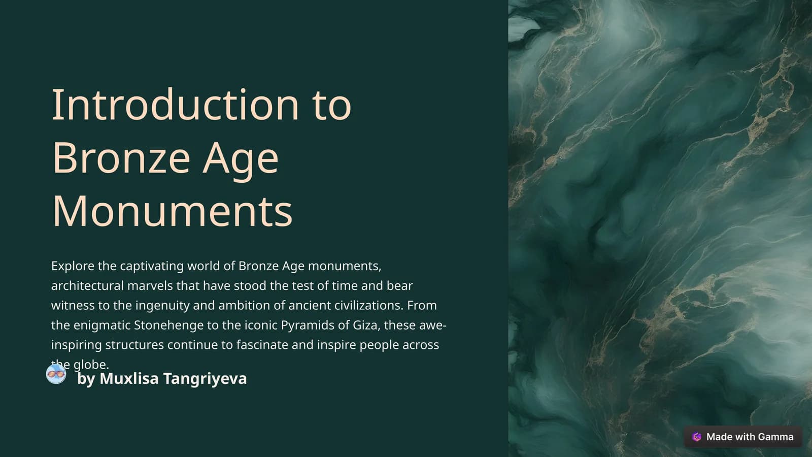 Introduction to Bronze Age Monuments