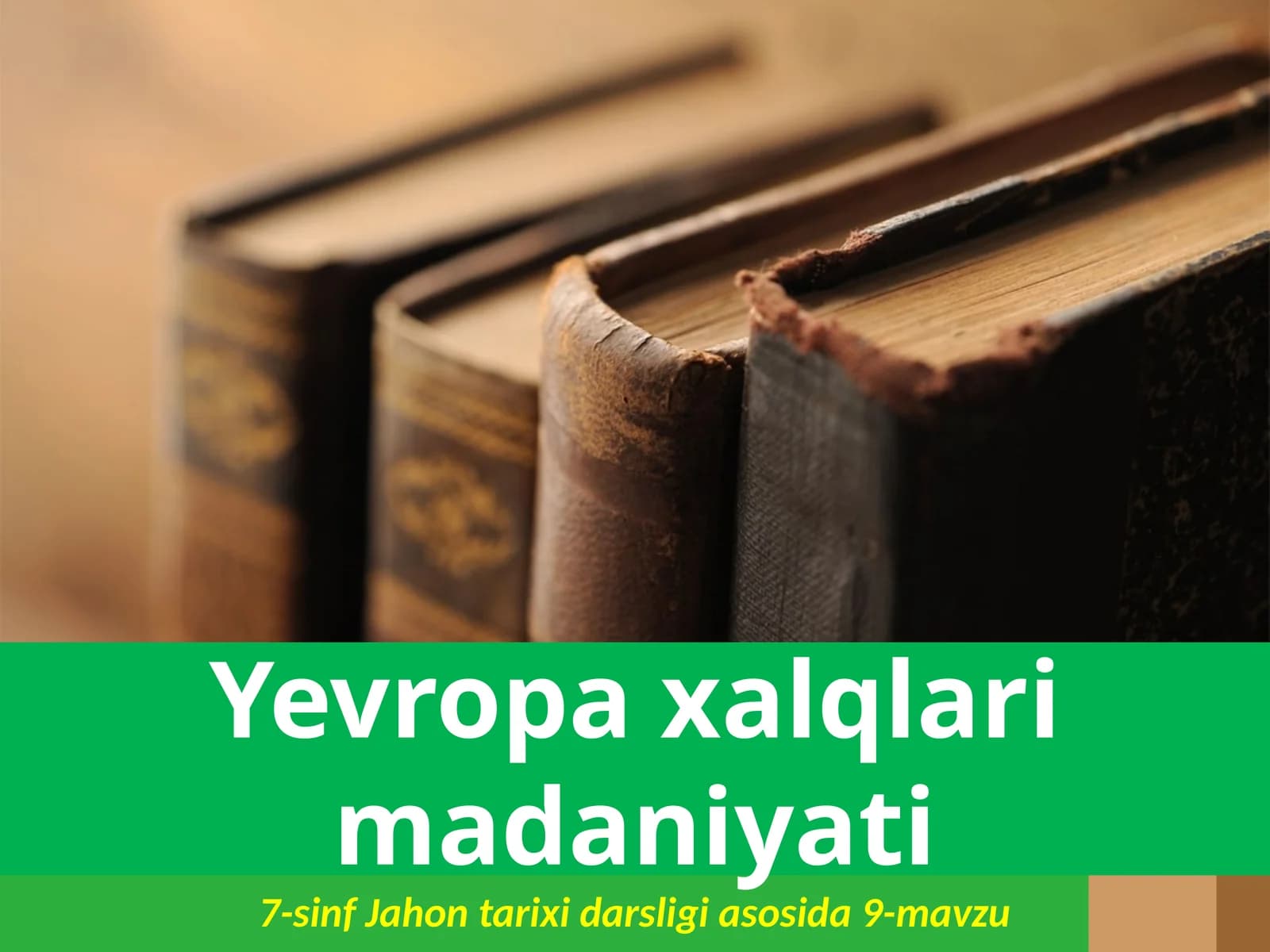 Yevropa xalqlari  madaniyati