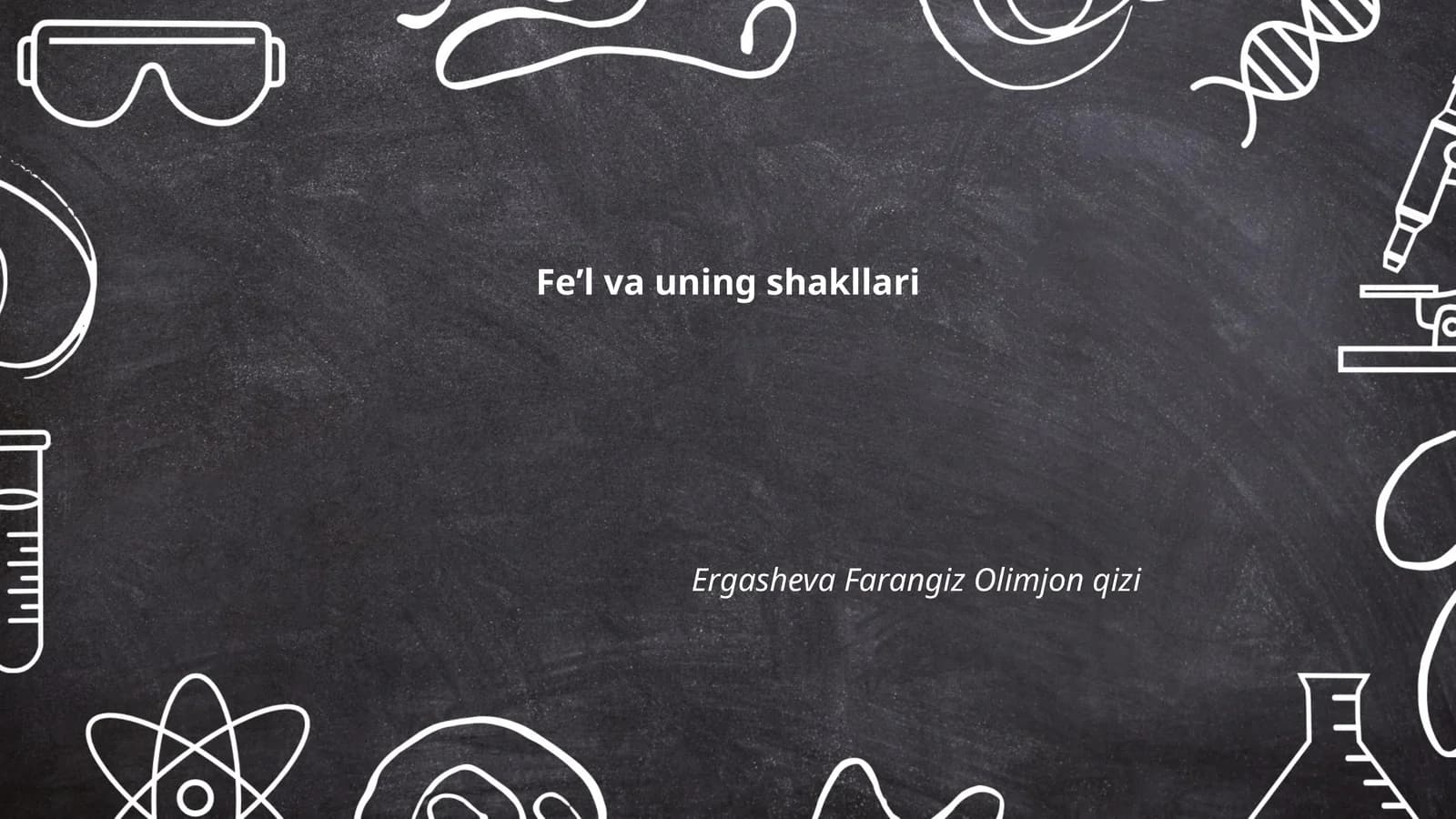Feʼl va uning shakllari