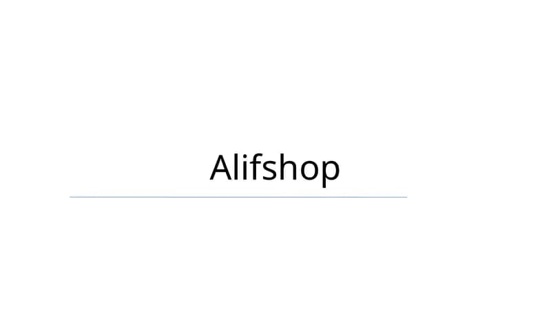 Alifshop