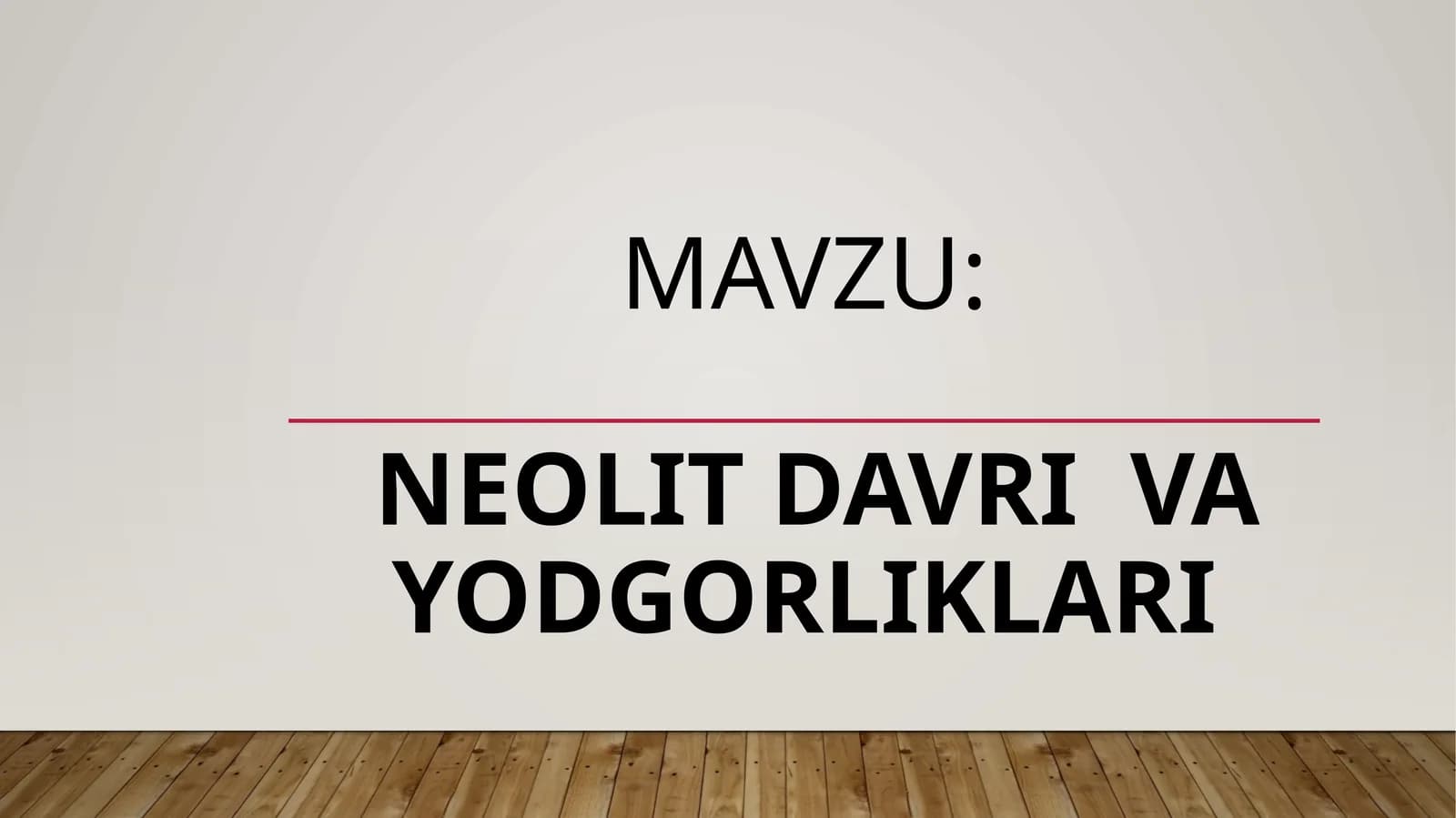 Neolit davrivayodgorliklari