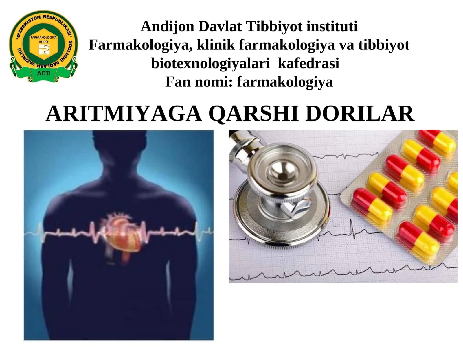 ARITMIYAGA QARSHI DORILAR
