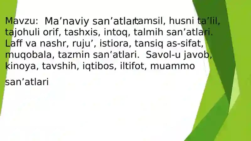 Ma’naviy san’atlar