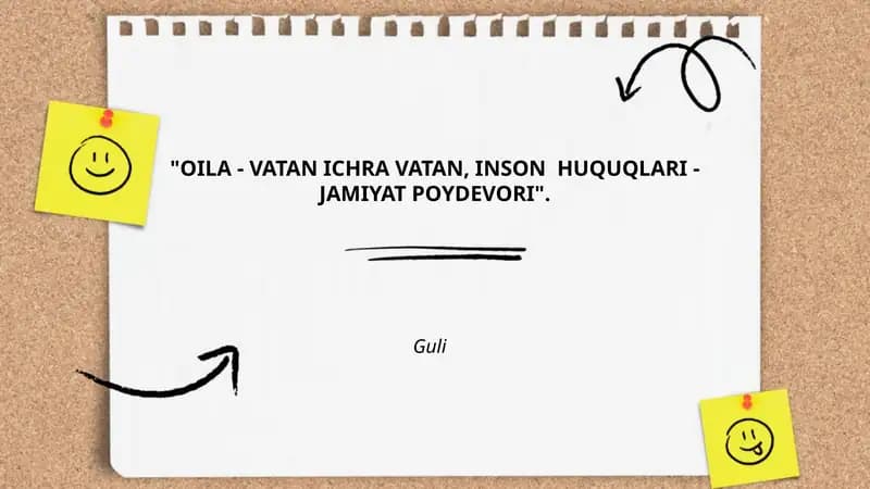 Oilaviy tarbiya va vatanparvarlik