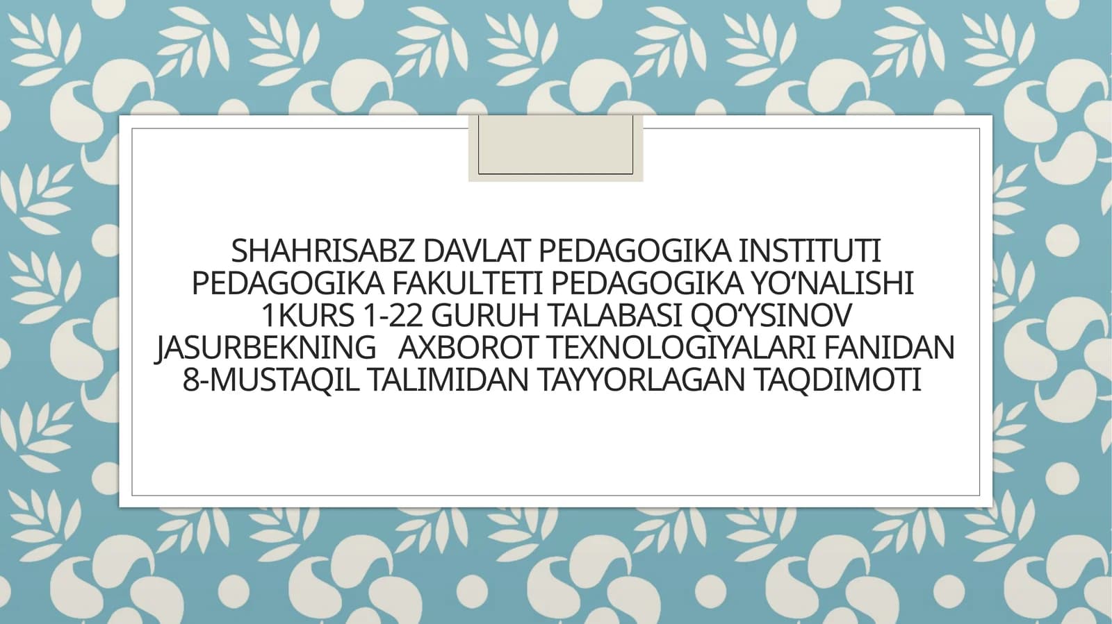 Mobil internet texnologiyalari