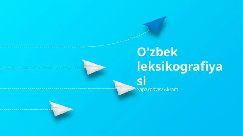 O'zbek leksikografiyasi