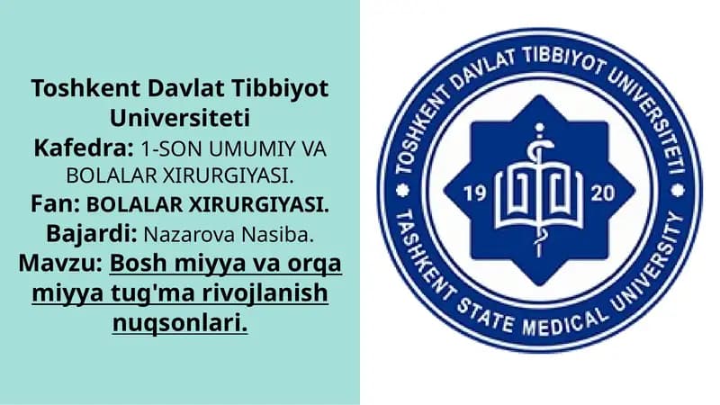 BOLALAR XIRURGIYASI