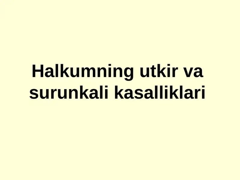Halqumning utkirva surunkalik asalliklari
