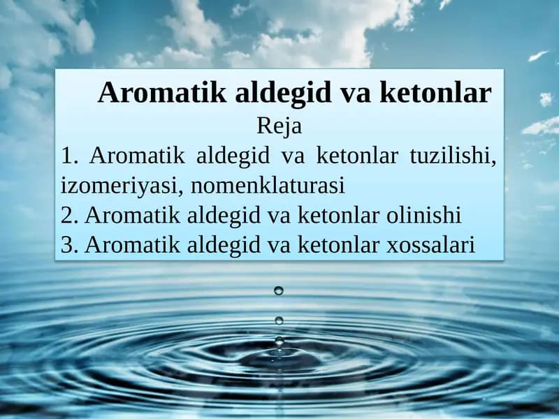 Aromatikaldegidvaketonlar