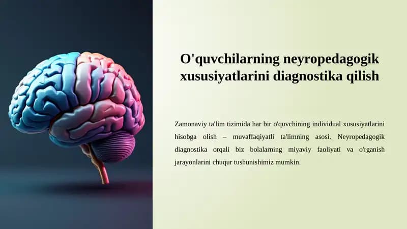 Neyropedagogik diagnostika