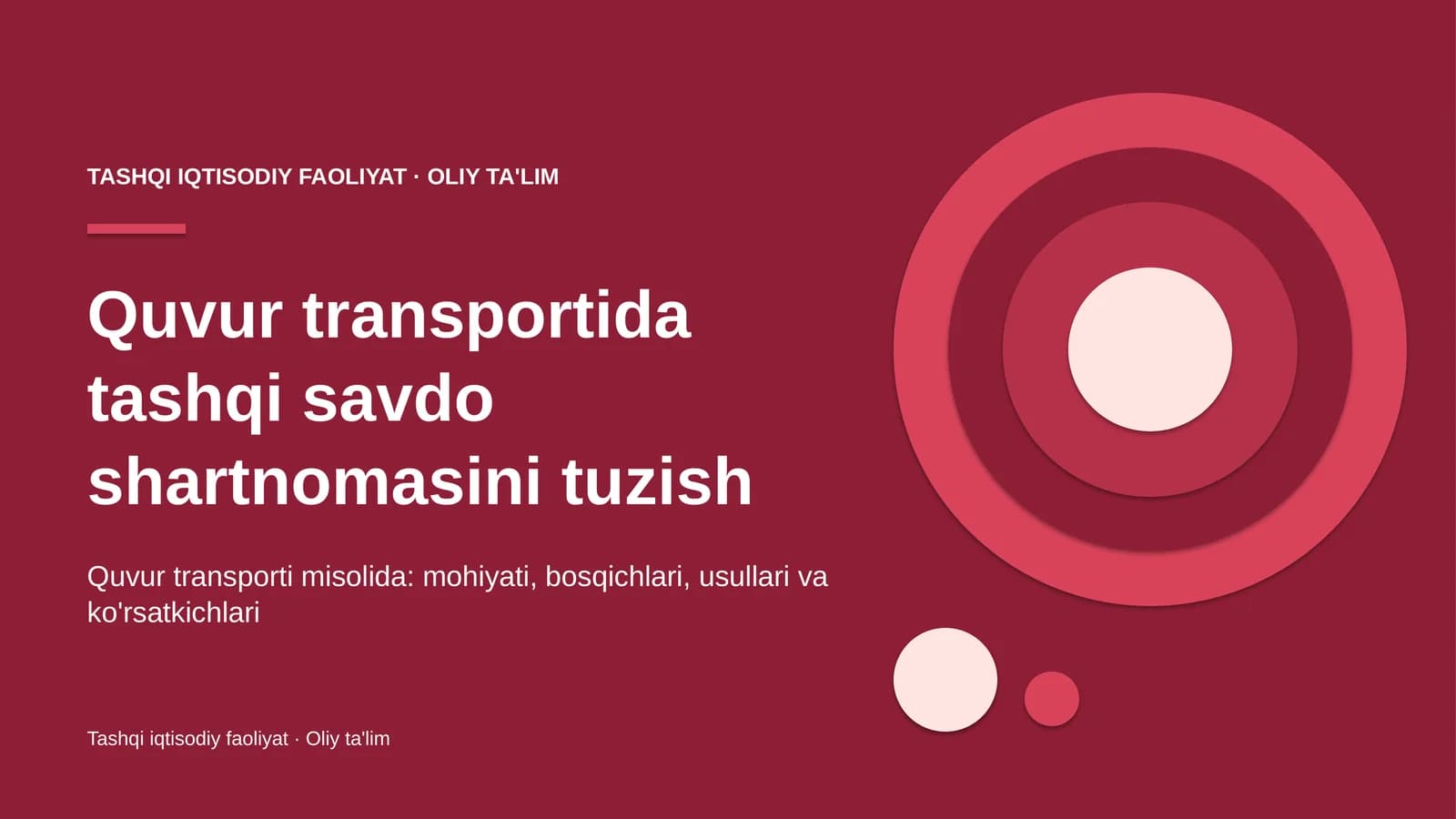 quvur transportida tashqi savdo shartnomasini tuzish 2936