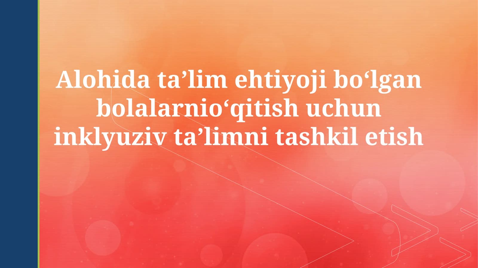 Individual Ta'lim Rejasi