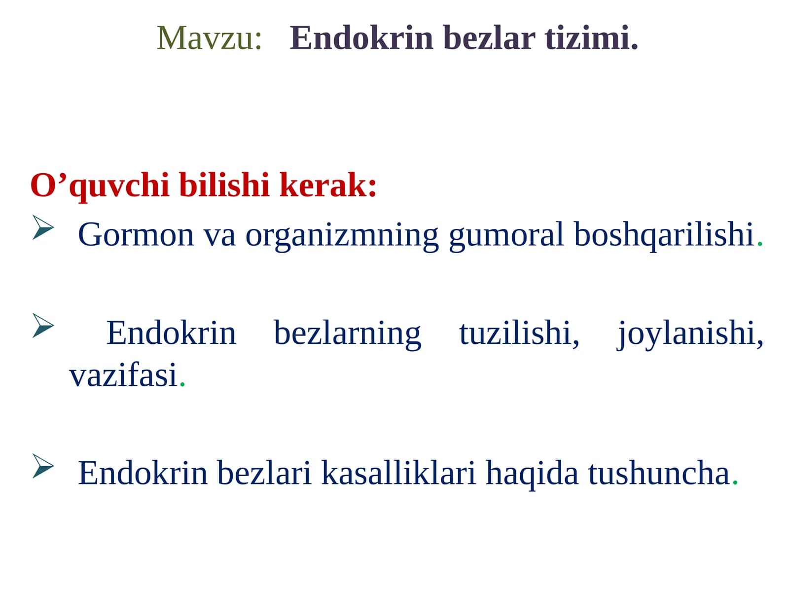 Endokrinbezlartizimi