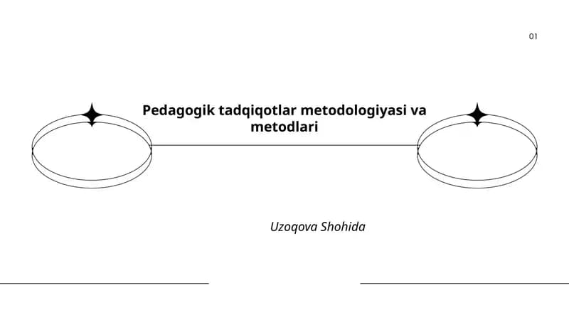 Pedagogik tadqiqotlar metodologiyasi va metodlari