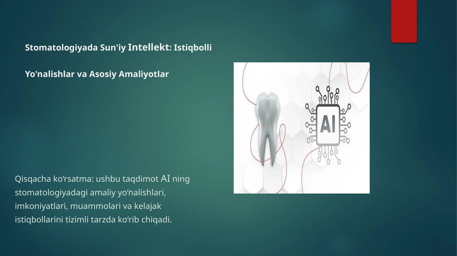 Stomatologiyada-suniy-itntelek yonalishla